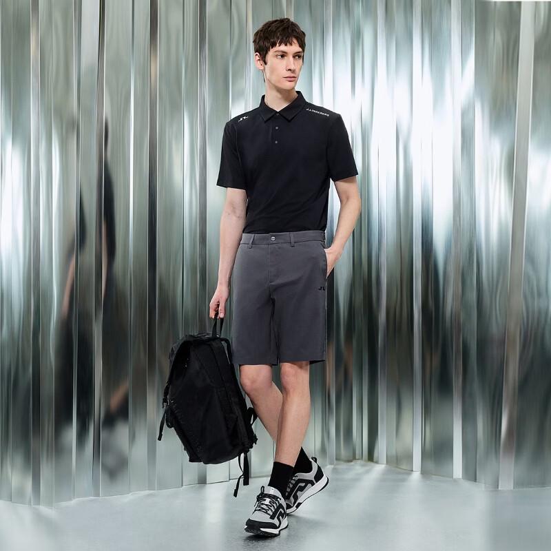 J.LINDEBERG Men's Sporty Short Sleeve Polo Shirt