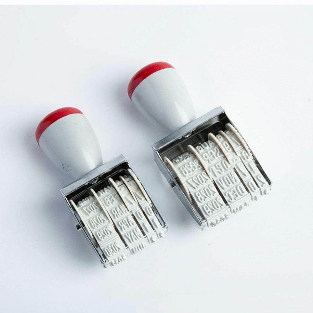 Adjustable Digital Date Wheel Stamp Vintage Number Roller Stamp Date Postmark Stamp Sealing Stamp