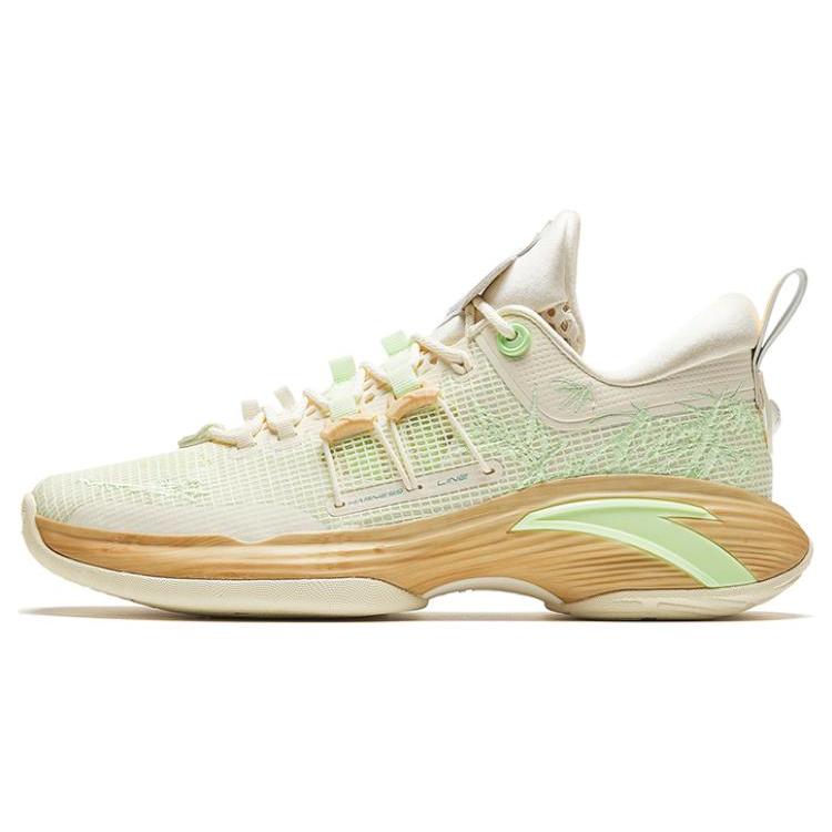 New ANTA Basketball Shoes Men's Low top Green/Brown 112321105-1