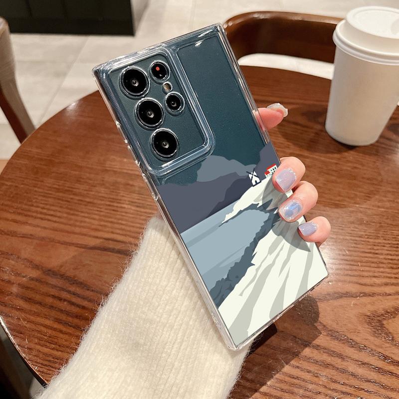 Hülle mit Landschaftsmuster für Samsung Galaxy S26 S25 S24 Ultra S23 S25 FE A57 A17 A37 A16 A56 A55 A15 A35 A36 Weiche TPU-Handyhülle