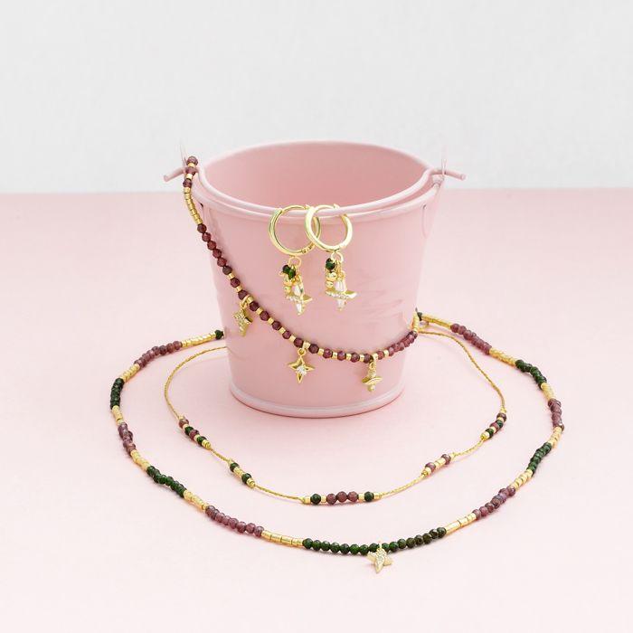 Boucles d'oreilles en argent 925 et zirconium brillant - Delus