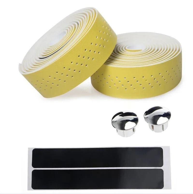 Cykelstyre Flerfärgade Kamouflageremmar Cykel Perforerade Läderstyre Remmar Döda Flugan Landsvägscykel PU Styretejp