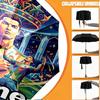 Parapluie Personnalisé Nom Cristiano Ronaldo Imprimé, Ouverture/Fermeture Automatique, Structure Robuste à 8 Baleines, Utilisation Quotidienne Camping Randonnée, Cadeau d'Anniversaire
