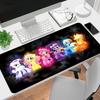 1Pc Colorful Pony Parade Gaming Mouse Pad Keyboard Desk Mat Non-slip Rubber Lock Edge Waterproof Computer Mousepad for Office Home Decor Ey141