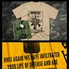 Combat T-shirt Military Infantryman Machine Gunner Infiltrate Your Defense Tee
