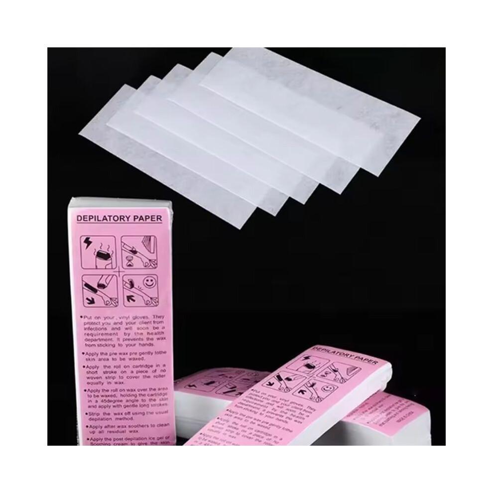 500 Pièces de Papier de Cire Non Tissé pour Épilation Du Corps, des Jambes et des Bras, pour Femmes et Hommes, Haute Qualité
