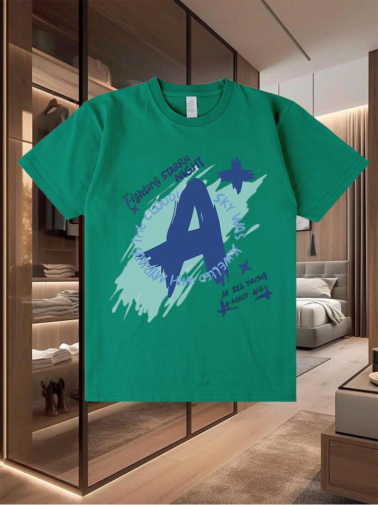 2025 New-Style Pure Cotton T-Shirts for Men Trendy and Perfect for Summer Casual Wear