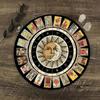 Pendel Divinations Matte Mauspad Tarotkarten Gummi Tischdecke Schreibtischdekoration Tarots Kartenmatte für Party Brettspiel