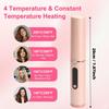 Cordless Hair Straightener Brush Portable Hot Brush with Ionic Technology Auto Shut-Off for Travel & Touch-Ups Ideal for Women