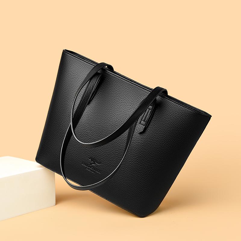 Geantă Tote la Modă și Minimalistă, Geantă de Umăr de Mare Capacitate, Geantă Tote Retro, Geantă de Mână pentru Femei, Geantă de Umăr Casual pentru Cumpărături