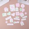 40Pcs/set Lucky Four-leaf Clover Self-adhesive Sealing Sticker Photo Cards Packaging Bag Journal Deco Stickers