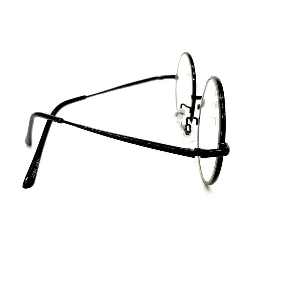 [Repeat] Sunglasses, Eyeglasses, Fashion Glasses, Glasses for Men and Women, Unisex, Classic Round Glasses, BlackClear, Free