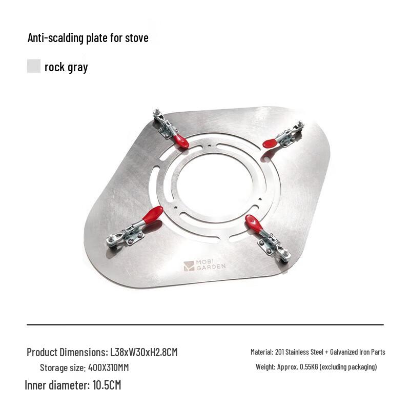 Mugaodi Outdoor Camping Wood Stove Tent Chimney Anti-Scald Plate