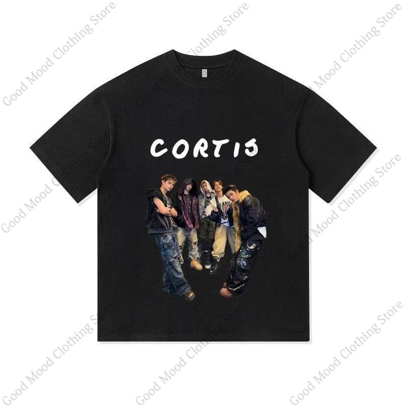 CORTIS T Shirt KEONHO JUHOON SEONGHYEON Print Tshirt Kpop Streetwear Fashion Fans Unisex Women Cotton Summer Short Sleeve Tee Tops