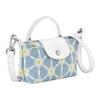 Longchamp Le Pliage Large Floral Embroidery Denim Shoulder Crossbody Tote Bag Women Bags Sky-Blue 34205HEW028