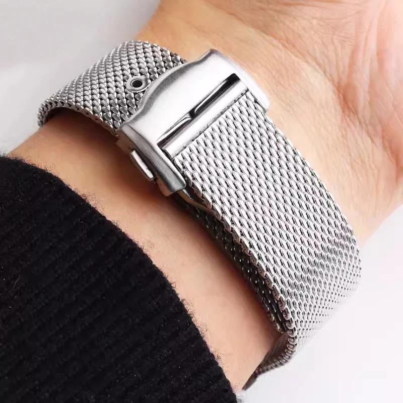 For Omega 007 Milan watch strap seahorse 300 flawless death Observatory rhubarb bee steel bracelet 20mm Watchbands