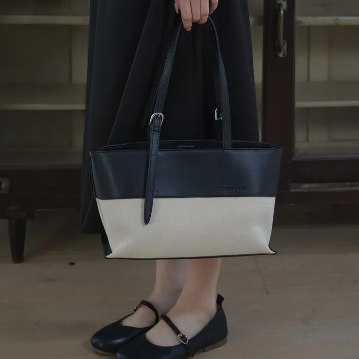 Bella Leather Canvas Bag