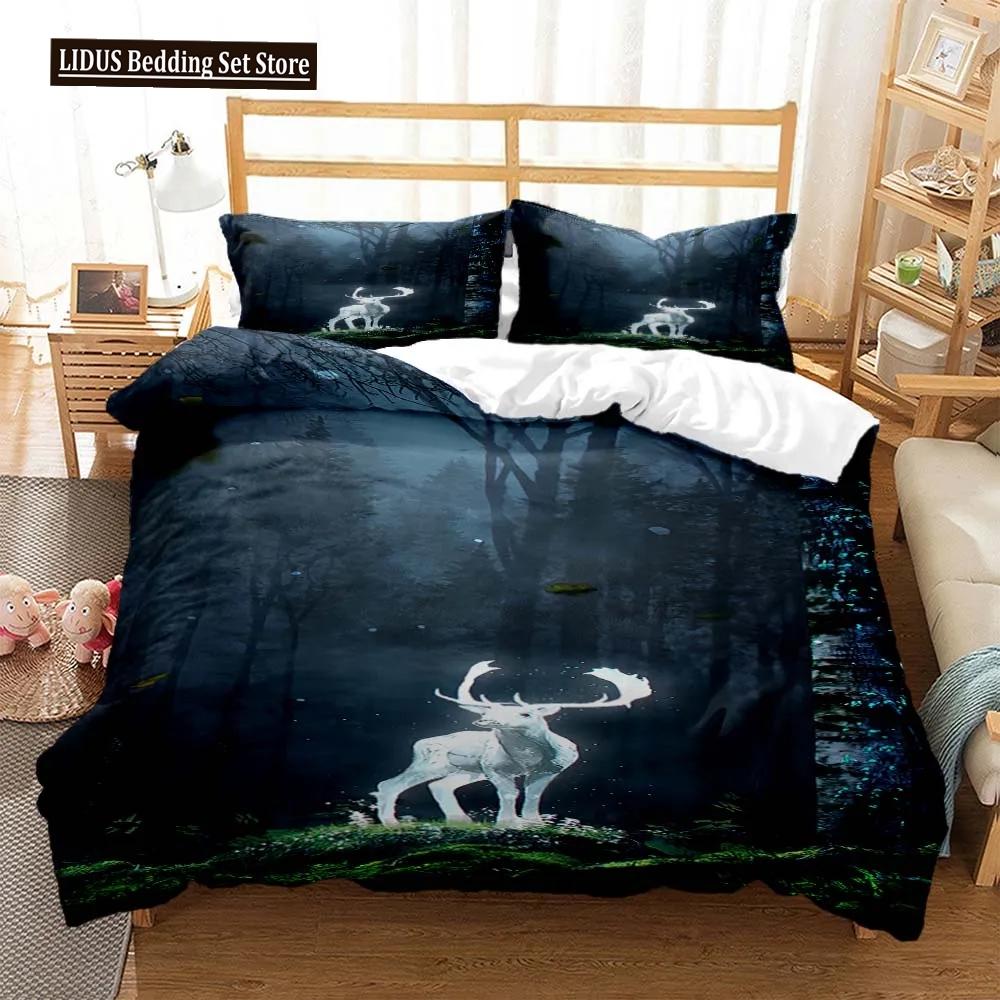 Elk God Of Luck Soft And Comfortable Customizable Comforter Bedding Sets Bedding Set Luxury Quilt Cover Personalized Bedding