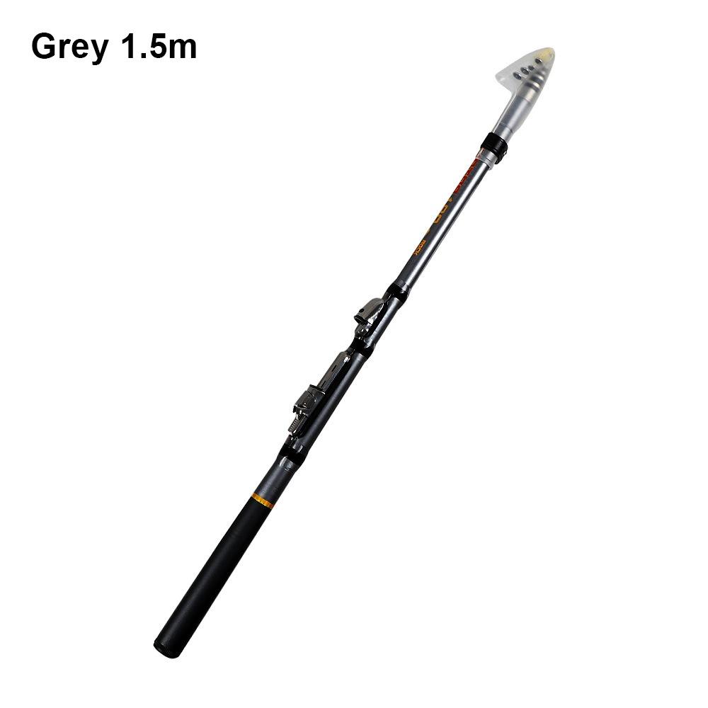 

1Pcs Carbon Fiber Rock Fishing Rod Portable Spinning Fly Carp Feeder Pole Ultralight 1.5/1.8/2.1/2.4M Mini Fishing Rod