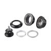 Risk Aluminum Alloy 34mm Bicycle Bike Headset for 28.6mm Straight Steerer Fork Bearing(Black)