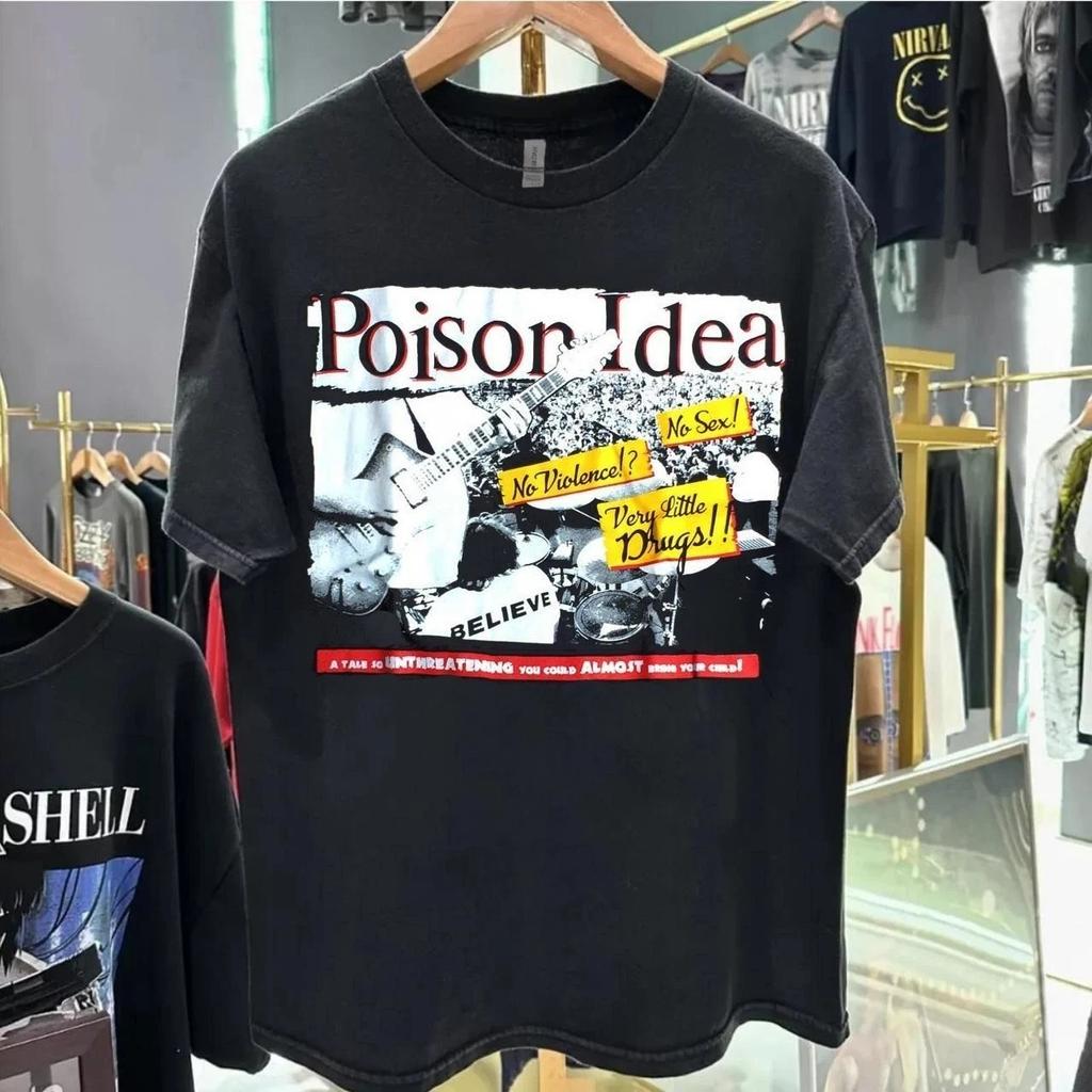 Remake 90s Poison Idea Band Retro Style Unisex T Shirt Heavy Cotton S-5XL Unisex T-Shirt