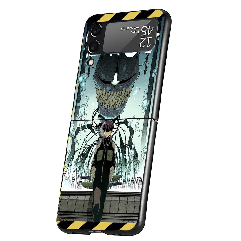 Kaiju No. 8 Anime Cover Phone Case For Samsung Galaxy Z Flip 7 6 5 4 3 5G Flip7 Flip6 Flip5 Flip4 Flip3 Black Fundas Shell Galax