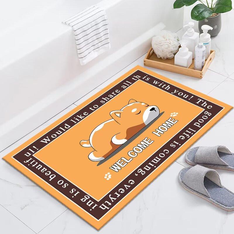 Bathroom floor mat, diatom mud, non-slip absorbent cushion, toilet, kitchen foot cushion, toilet door toilet carpet