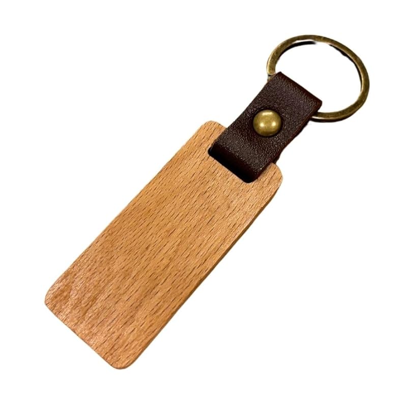 

[DAZUMA] key ring wooden strap key hook key ring Looks expensive rare tree Precious wood craftsman handmade handmade wooden keychain (walnut)