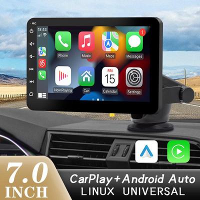 CarPlay Android Auto Car Radio Reproductor de vídeo multimedia Pantalla táctil portátil de 7 pulgadas Bluetooth 5.0
