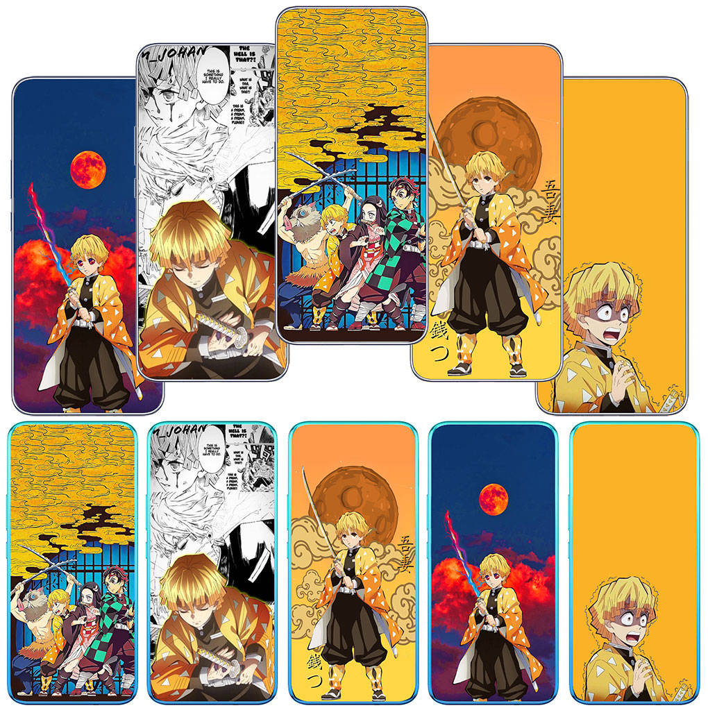 

Чехол для телефона Motorola Moto Edge 40 30 neo G54 G24 G84 iPhone 15 14 Xiaomi Redmi Note 13 12 11 Pro Samsung Galaxy A54 Agatsuma Zenitsu Demon Slayer
