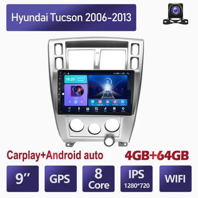 10 Inch Android Car Radio Carplay For Hyundai Tucson 2006-2013 Car Multimedia Video Player GPS Navigation WIFI 4+64GB