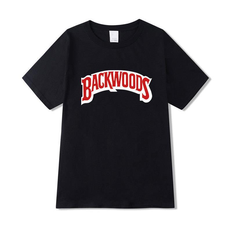 Hot-Selling Backwoods Letter Print Short-Sleeved Men'S And Women'S T-Shirts Wish Explosion