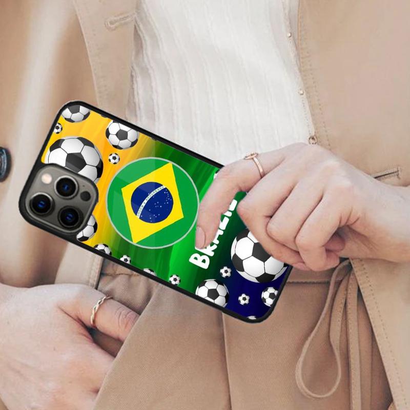 Brazil Brazilian Football Magnetic Phone Case For APPLE iPhone 17 Air 16 14 13 12 Pro Max 15 Plus Wireless Charge MagSafe Cover