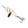 4CM/5G Spinner Blade Lure with Hook Double-sided Reflective Hard Metal Spoon Spinnerbait Rotating Sequin Lure Saltwater Freshwater Walleye Bass