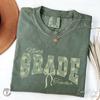 Cute Teacher Bow Shirt, Ninth Grade Teacher Appreciation Comfort Colors T-Shirt, Sage Daisy Coquette Teaching Tee, Back To School Teacher