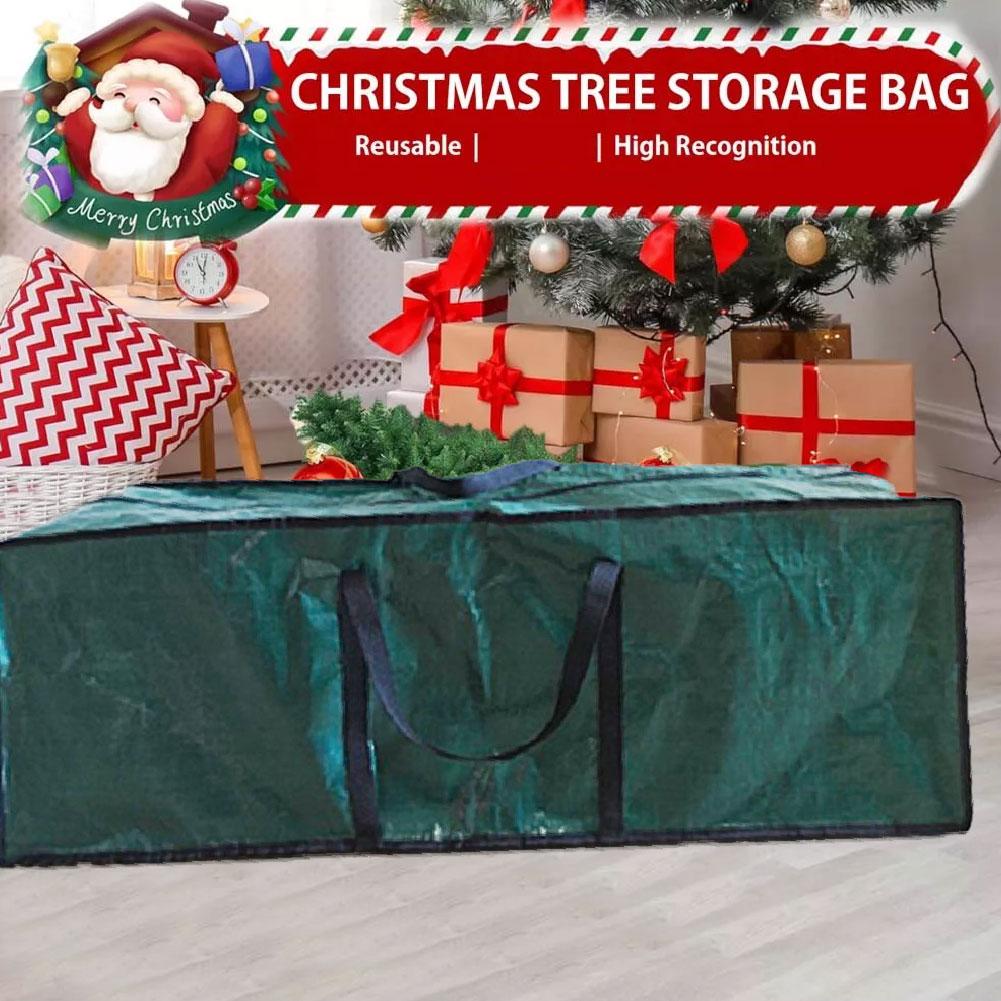 NEW Large Christmas Tree Storage Bag Waterproof Tub 3 Sizes Xmas Tree Decoration Wreath Storage Box Handles Organizer For Home