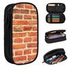 The Red Brick Wall Pencil Case for Kids School Pen Box Pencil Bag Stationery Supplies Pen Holder Bag