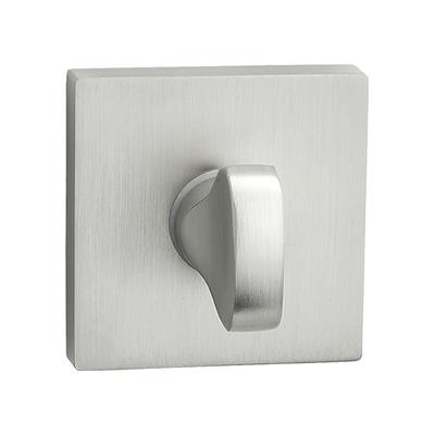 Rosettes Square Toilet Plates for Internal Door Handles Satin Fiore