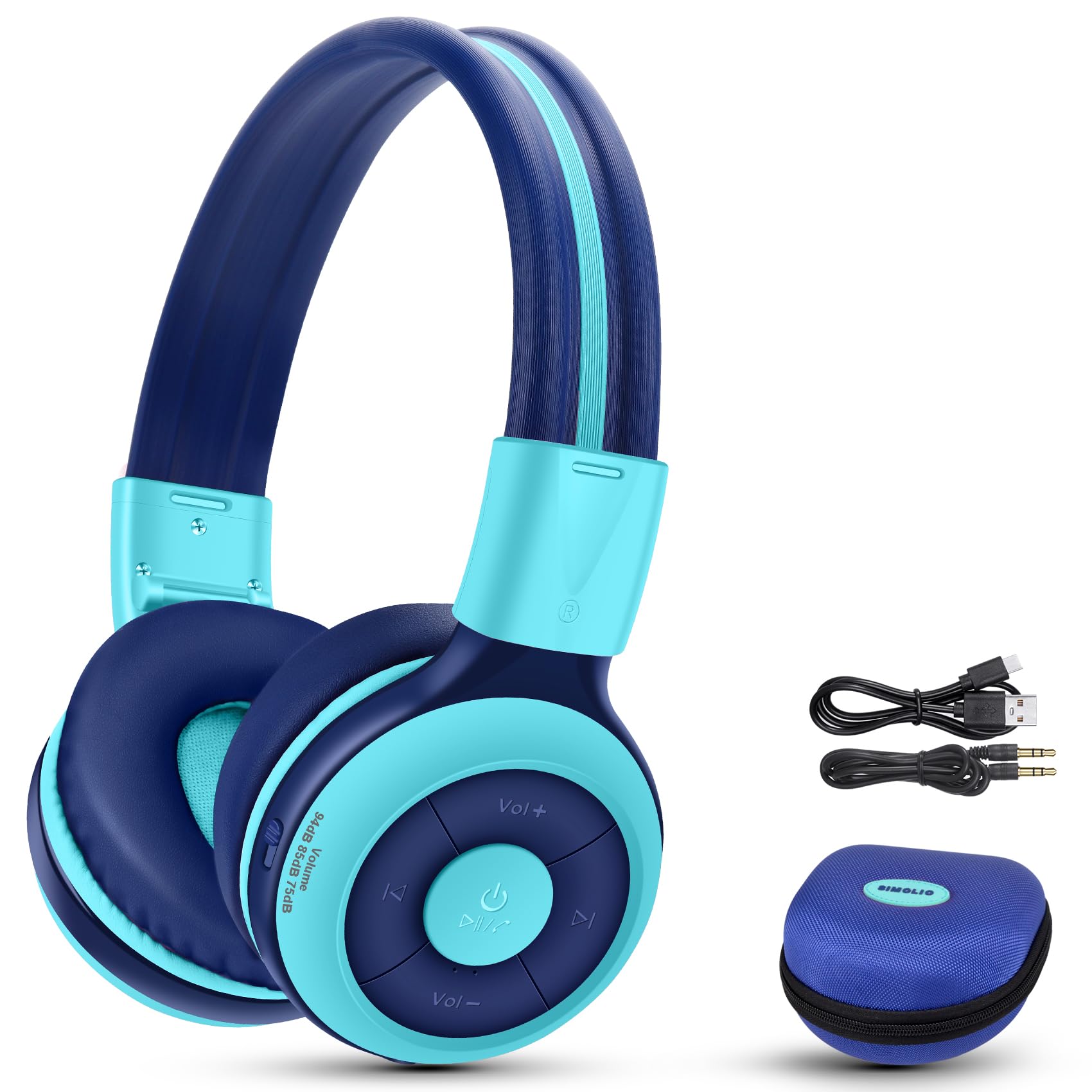 SIMOLIO Bezvadu austiņas bērniem Bluetooth austiņas
