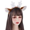 Face Cloth Female Christmas Korean Style Head Hoop Antler Headband Hair Accessories Women Hair Band
