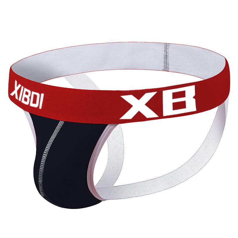 Men's Pure Cotton Underwear Breathable Fun Thong Youth Men's Sexy Letter Personality Thong