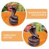 Hand Carved Redwood Snake Sculpture Home Office Desk Decor Living Room Bookshelf Artistic Chinese Zodiac 2026 Feng Shui Wooden
