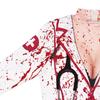 Hot Selling Women's Halloween Nurse Zombie Crew Neck Slim Sleeve Dress Women