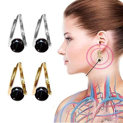2Pcs Effiziente Lymphdrainage Ohrringe Kupfer Akupunktur Ohrringe Gewicht Verlust
