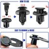 120X Bumper Clips 10Mm Panel Clips Bumper Fender Fastener Push Rivets For Honda