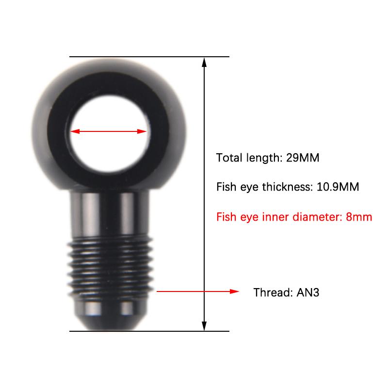 Automobile Modification Accessories Oil Pump Oil Supply Screw Aluminum Adaptor Bolt An3 An4 An6 An To 8-14Mm Brake Fitting