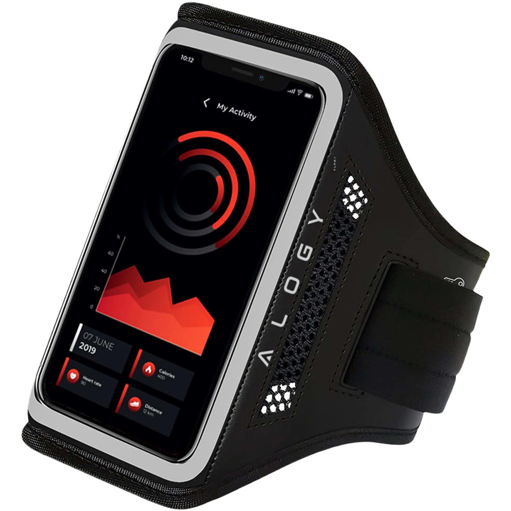 Etui Do Biegania Alogy Waterproof Sport Armband Wodoodporna Opaska Na Ramię Do Telefonu 6.7 Cali Czarna