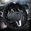 Winter Car Steering Wheel Cover Diamond Crystal Crown Plush Fur Steering-Wheel Cases Auto Interior Accessories For Women Girls