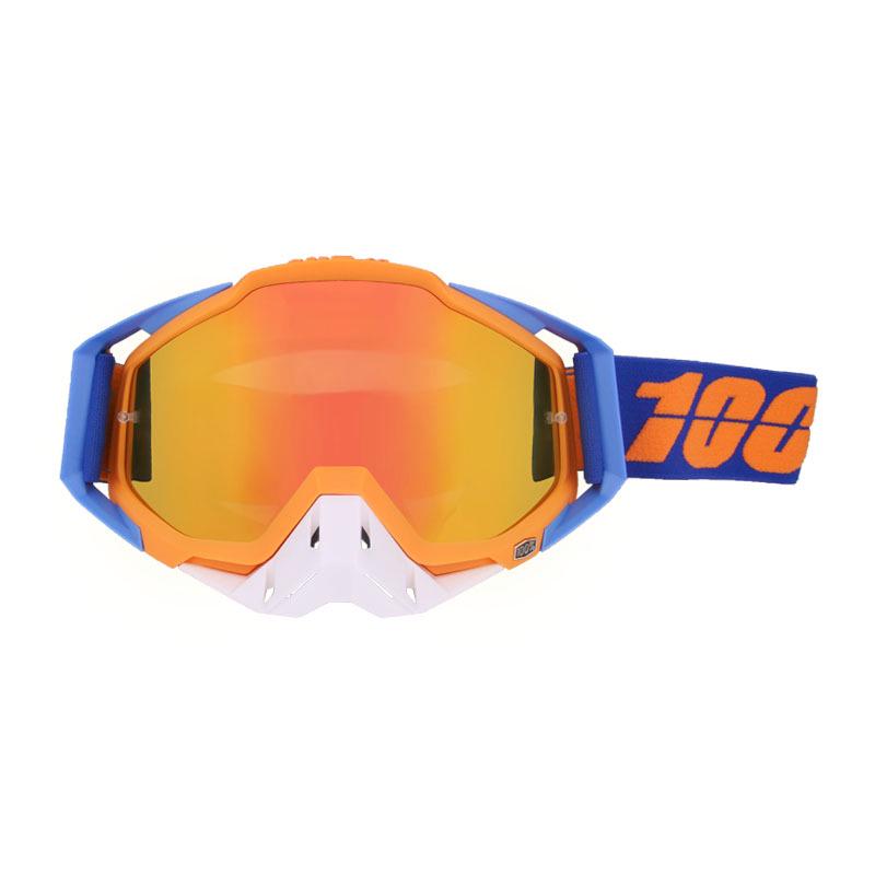 100 Off-Road Motorcycle Goggles with Nose Guard & Windshield Protection for Adults