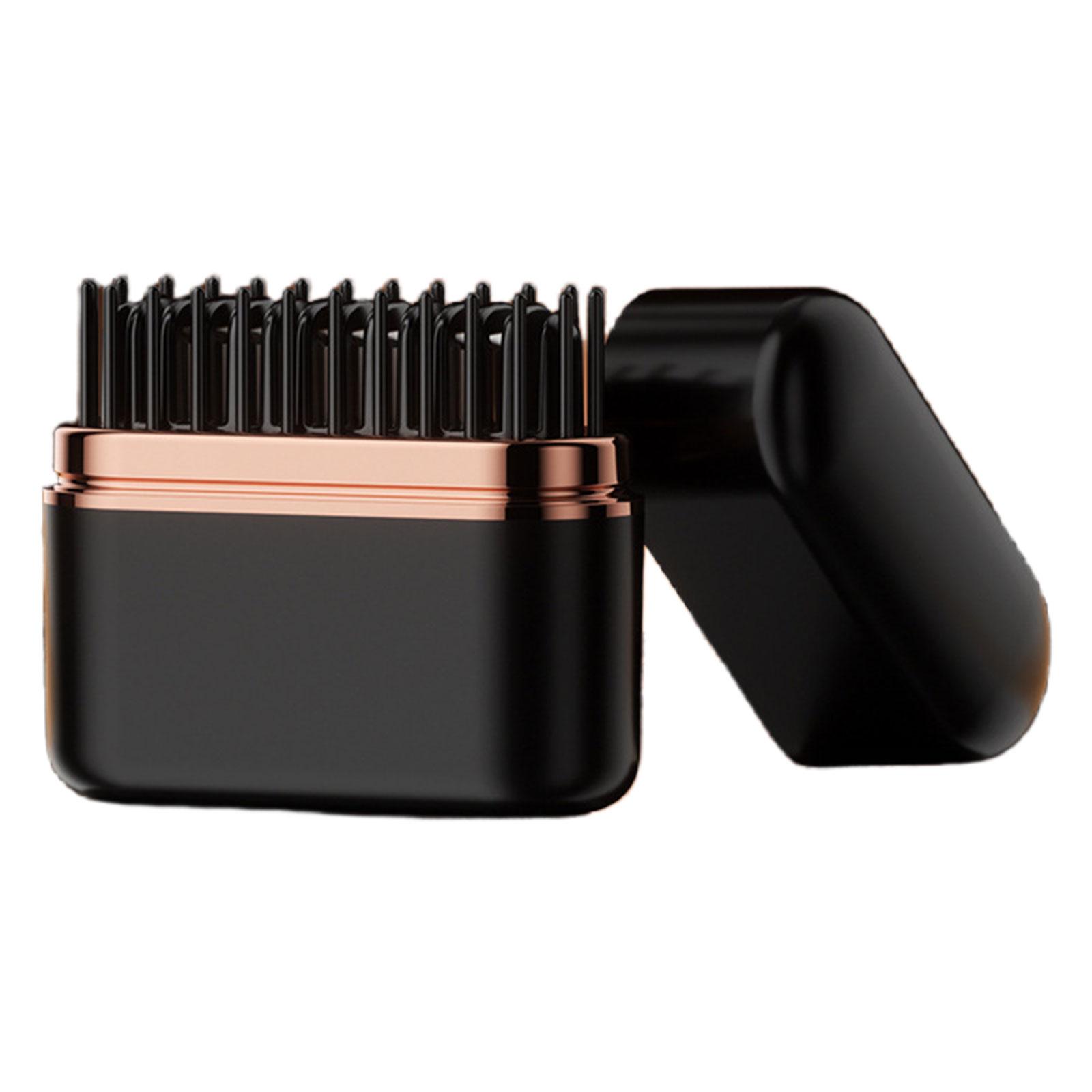 

Multifuntional Hair Styling Comb Fashionable Hair Straightener Hair Styling Brush Suitable for Travel and Home Use чорний
